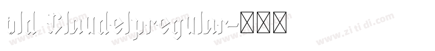 old Claudelpregular字体转换